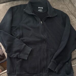Men’s Black Full-Zip Sweater Jacket